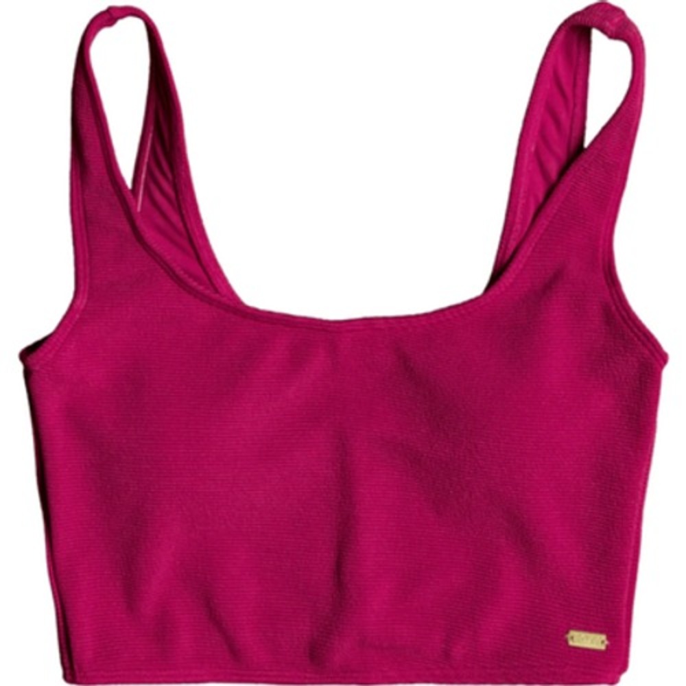 NWT Roxy Casual Mood Cerise Hot Pink Cropped Tank Top Sz Woman's Medium Med M